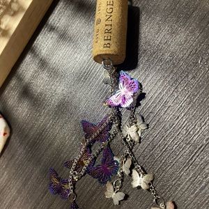 Butterfly purse charms, keychain, rear view mirror decorations